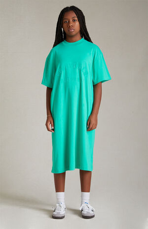 Kids Fear of God Essentials Mint Leaf 3/4 Sleeve T-Shirt Dress | Pacsun