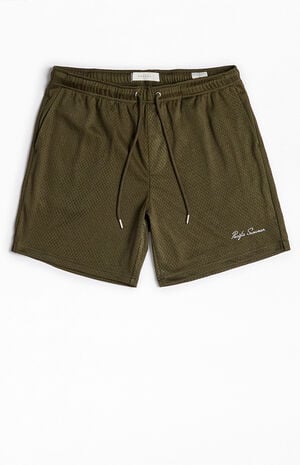 Olive Pacific Sunwear Aaron Mesh Volley Shorts