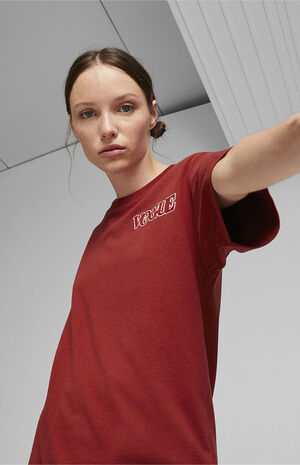 Christ Voltage Teacher's day Puma x Vogue Red Relaxed T-Shirt | PacSun