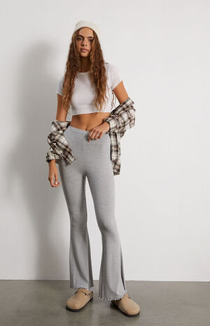 Ribbed Flare Pants image number 1