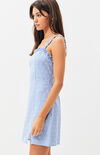 Linen Ruffle Mini Dress Linen Ruffle Mini Dress image number null