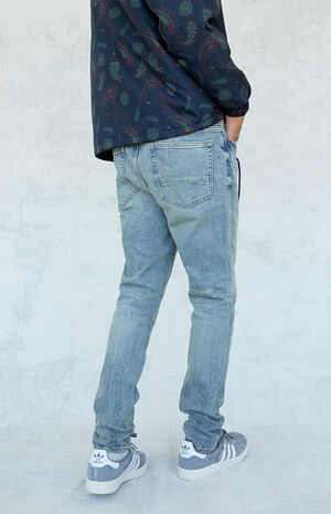Light Indigo Stacked Skinny Jeans image number 4