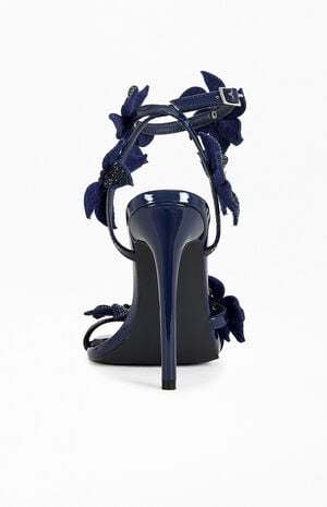 Women's Romi Navy Stiletto Sandals image number 3