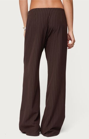 Kerie Pinstripe Low Rise Wide Leg Trousers image number 3