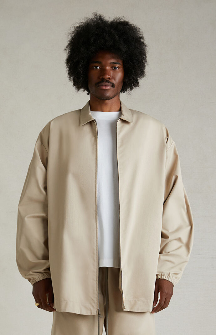 ジャケット・アウター FEAR OF GOD OVERSIZED CHECK SHIRT JACKET Fear of God Beige Oversized Check Shirt Jacket Fear Of God