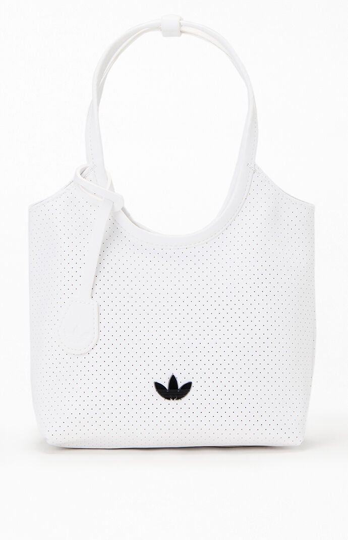 adidas White Mini Perforated Tote Bag