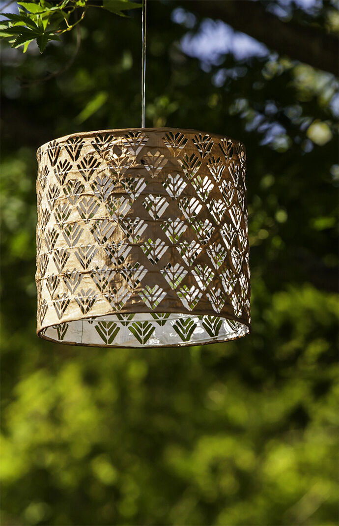 Copper Rust Drum Solar Lantern