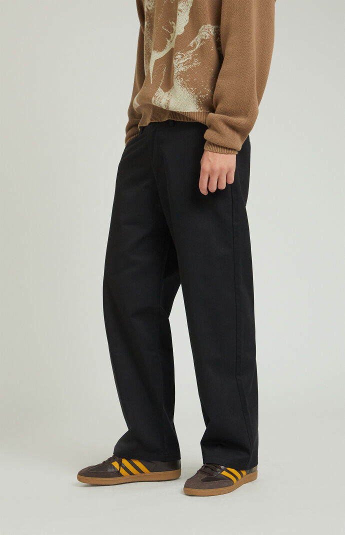 PacSun Black Baggy Chino Pants | PacSun