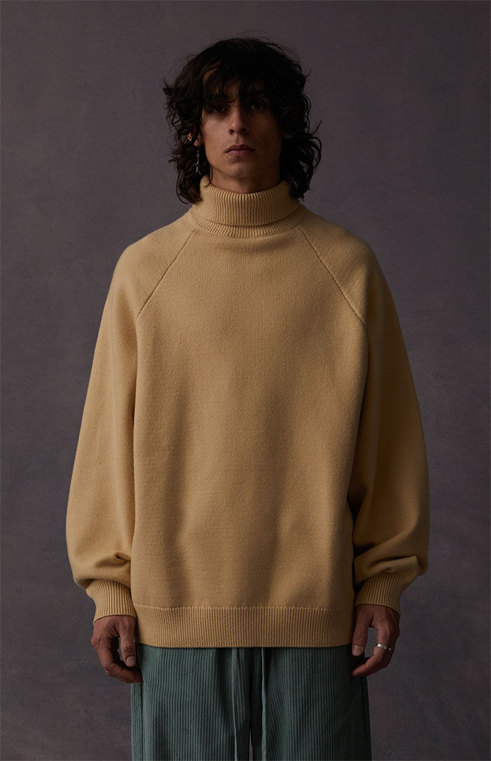 Fear of God Essentials Sand Turtleneck Sweater | PacSun