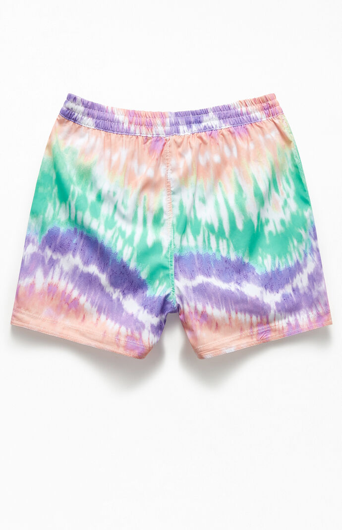 Tie-Dyed 15" Swim Trunks