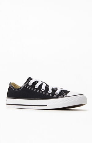 Kids Black Chuck Taylor All Star Low Top Shoes image number 1