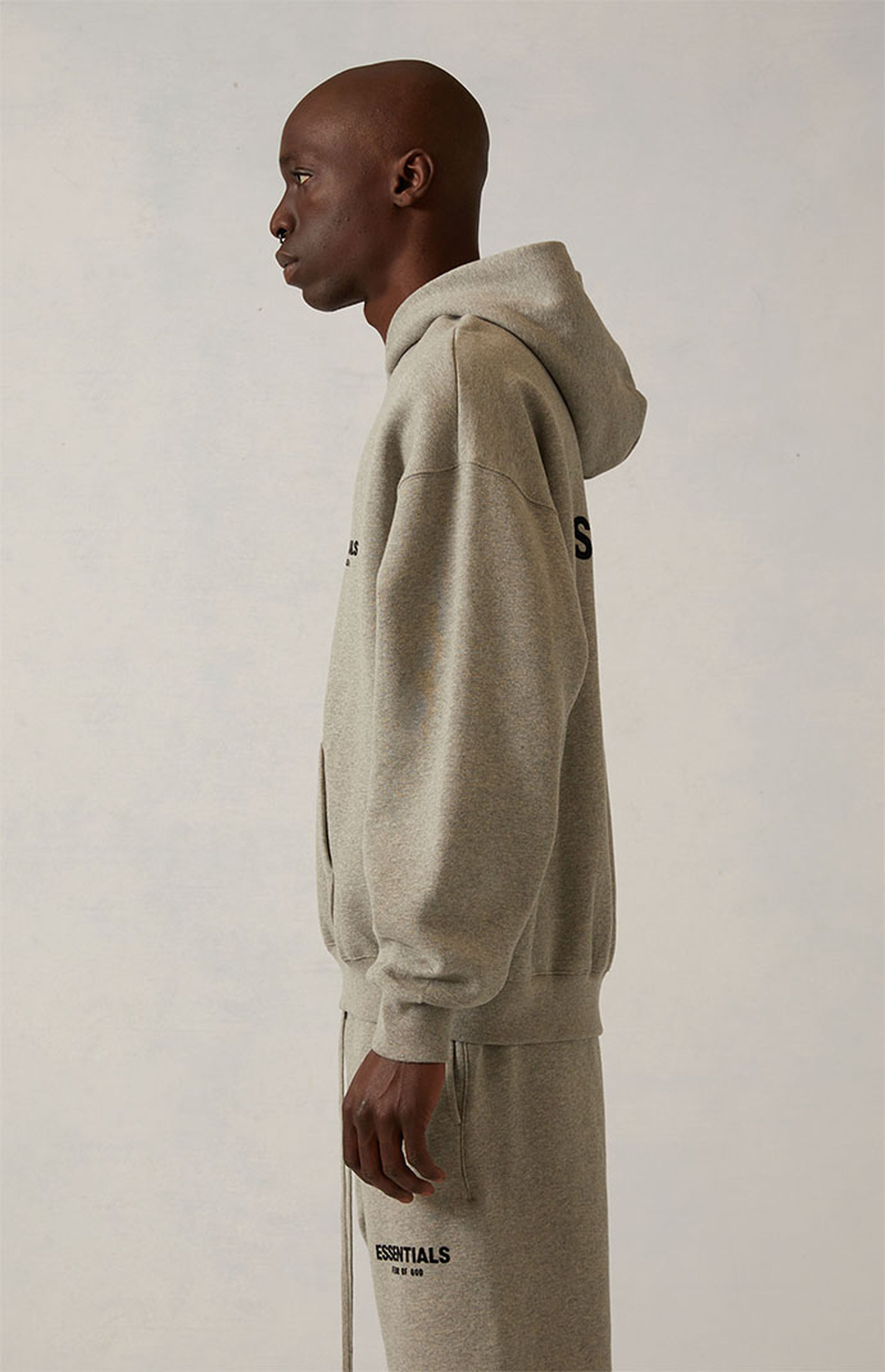 Fear of God Essentials Dark Oatmeal Hoodie PacSun