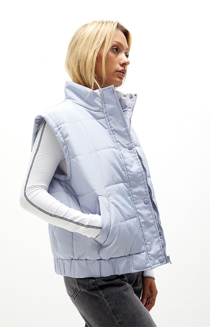 Light blue sales puffer vest