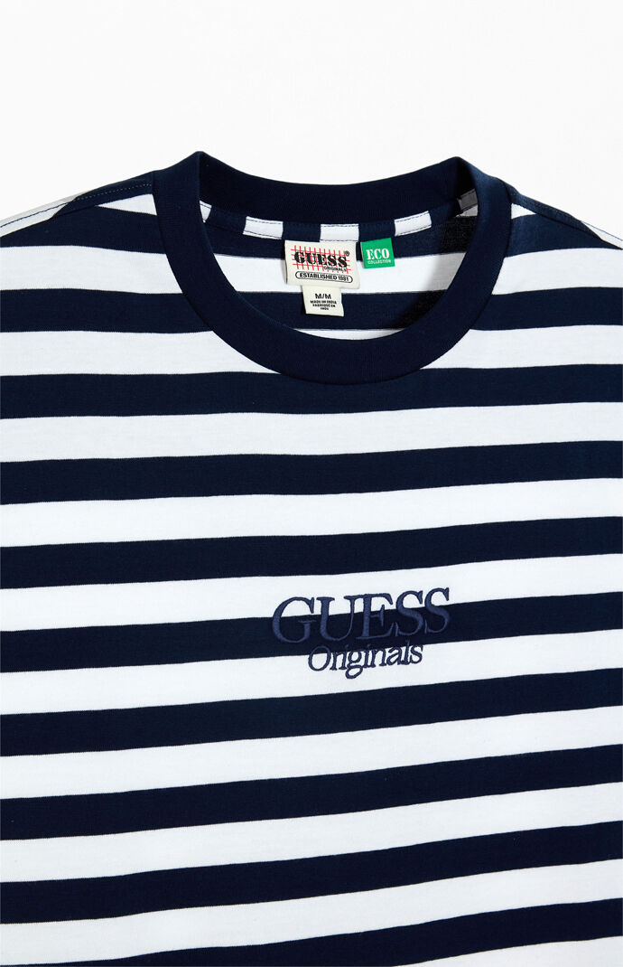 GUESS Originals Organic Simple Stripe T Shirt PacSun