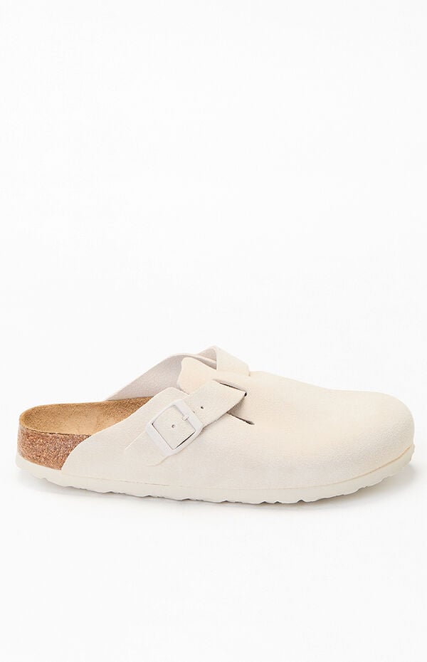 Birkenstock Women's Boston Soft Bed Clog Antique White