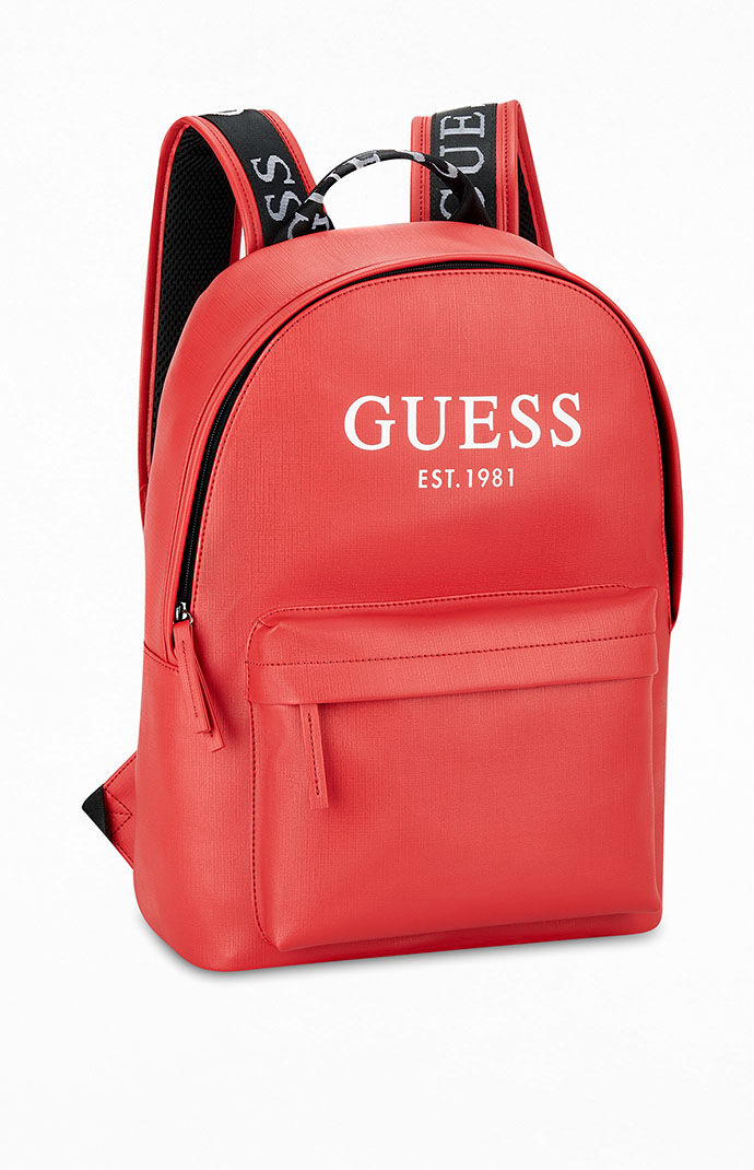 Red sales guess backpack