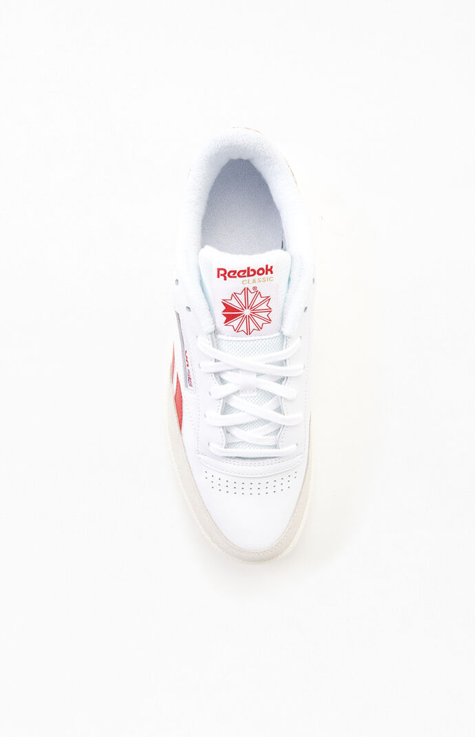 White & Red Club C Revenge Shoes