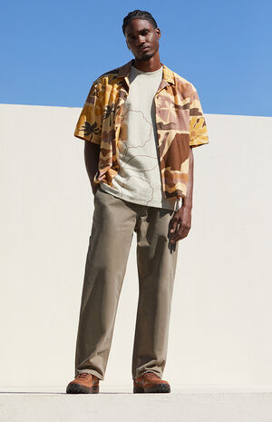 Brown Baggy Carpenter Jeans image number 2