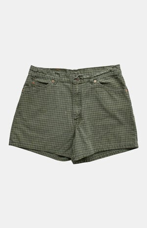 '90s Plaid Levi's High Rise Shorts image number 1