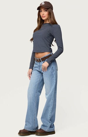 Brianna Striped Long Sleeve T-Shirt image number 4