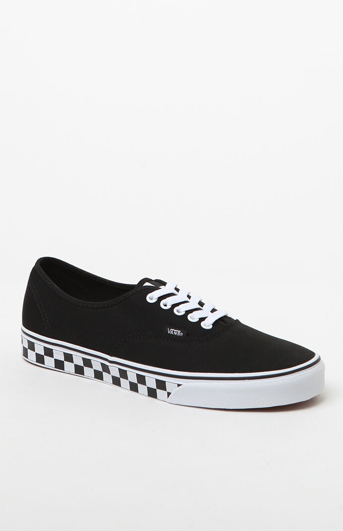 vans authentic checker flame shoes