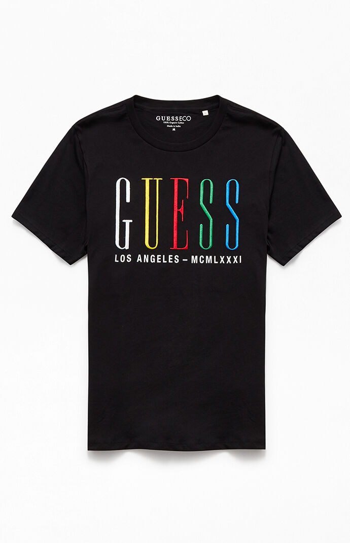 guess multicolor t shirt