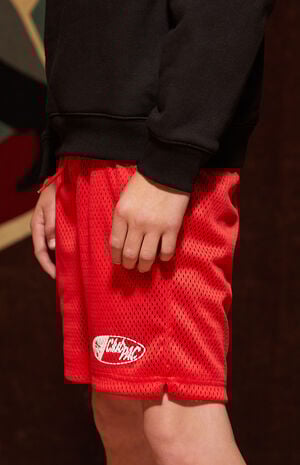 Club Pac Red Mesh Soccer Shorts image number 3