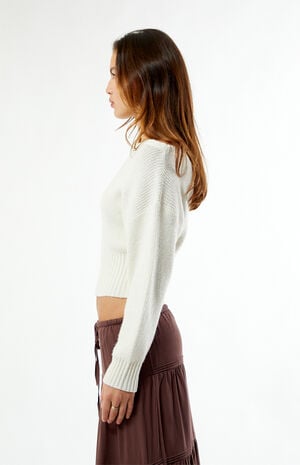 Cosette Ribbed Off-The-Shoulder Sweater image number 4