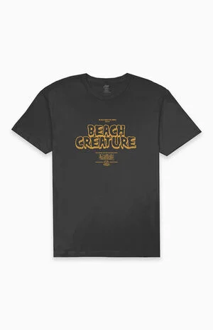 Vintage Black Beach Creature T-Shirt image number 1