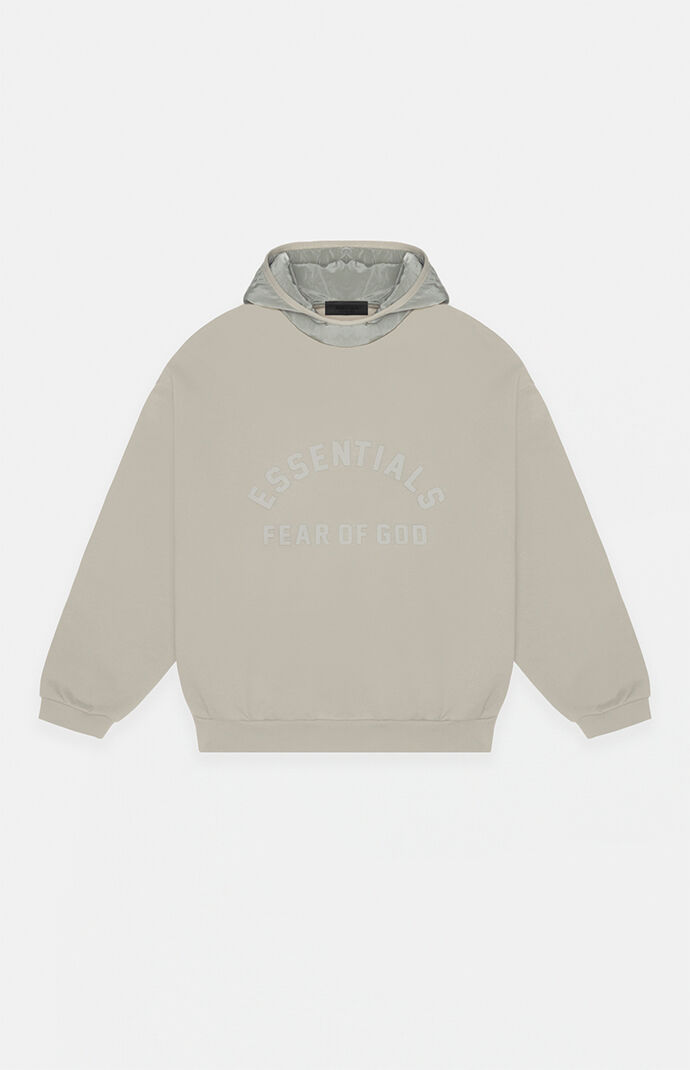 【ESSENTIALS】Nylon Fleece Hoodie/Seal(202SP244315F) Fear of God Essentials Nylon Fleece Hoodie Seal | eBay
