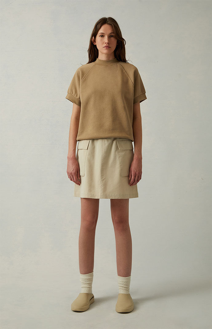 【FOG Essentials】Essentials Women's Cargo Skirt Fear of God Essentials Women's Cargo Skirt Wheat - SS22 - US