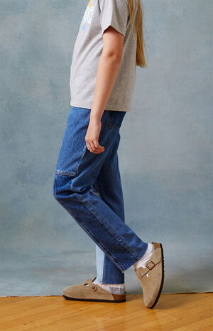 Paneled Wide Leg Jeans image number 2