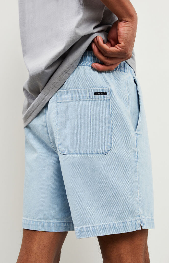 denim volley shorts