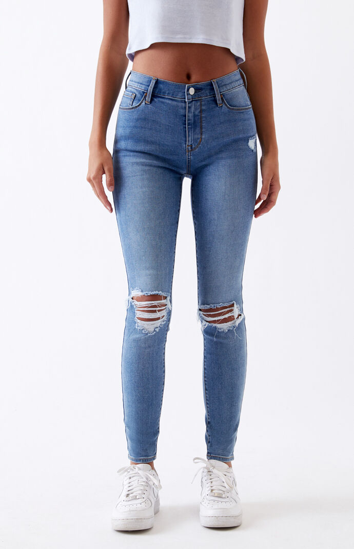 Daily Blue High Waisted Jeggings
