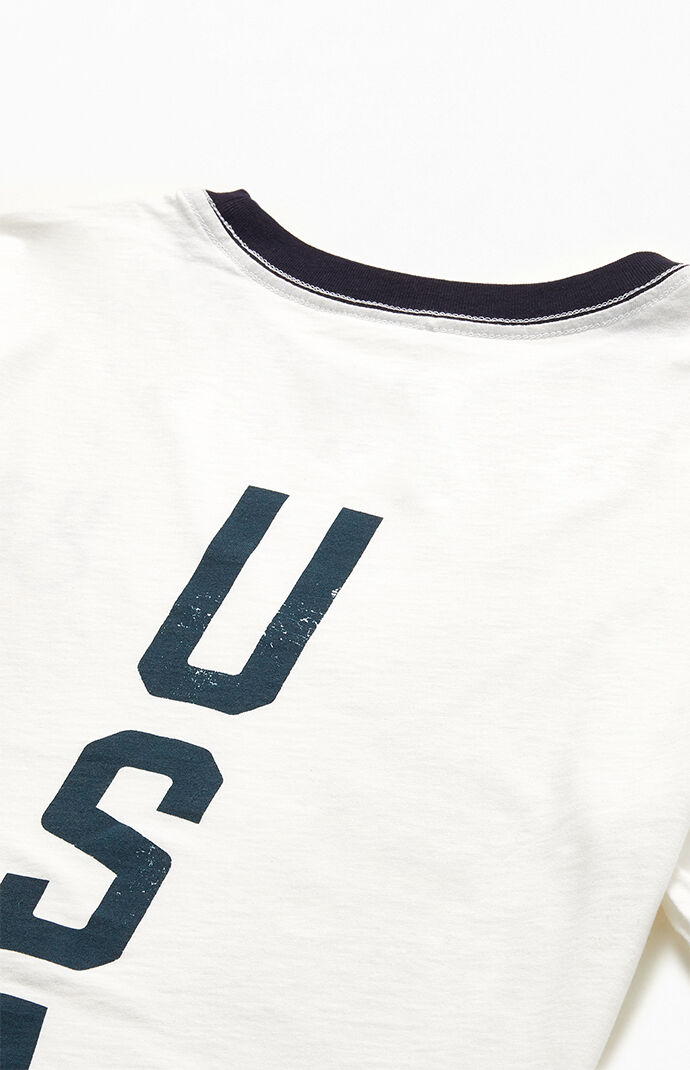 Team USA White Ringer T-Shirt