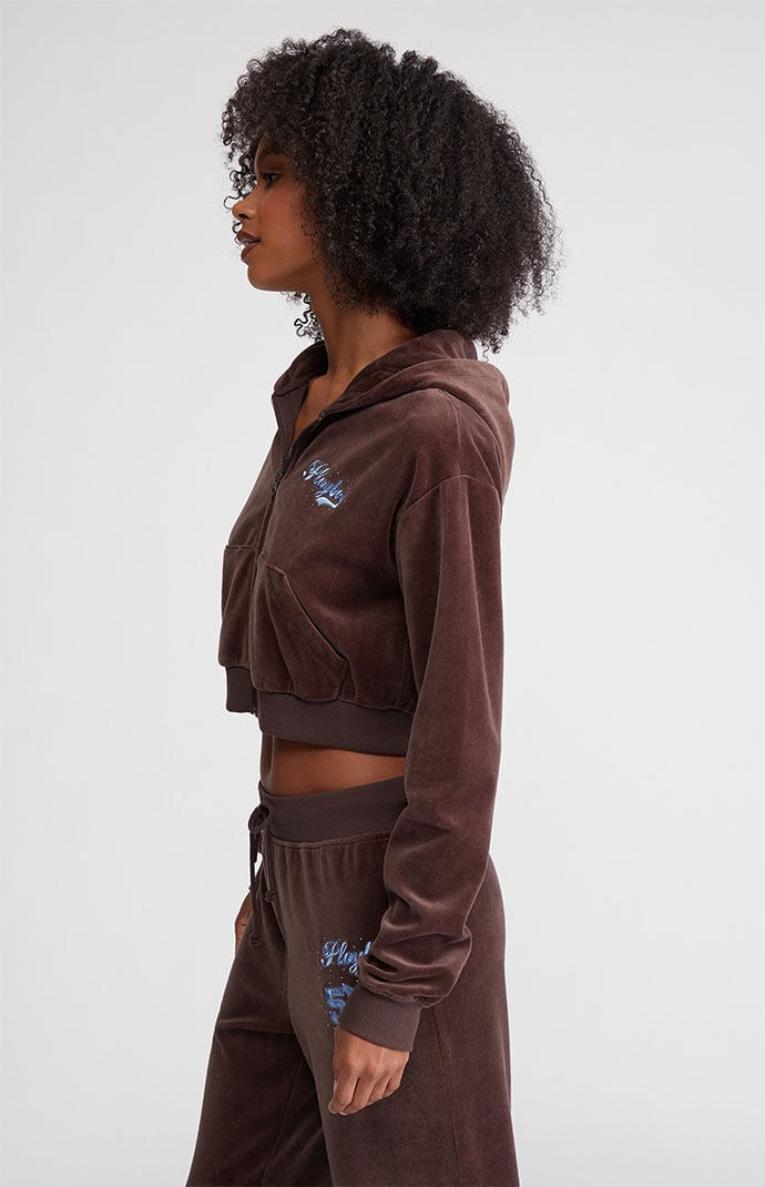 Playboy velour hoodie outlet