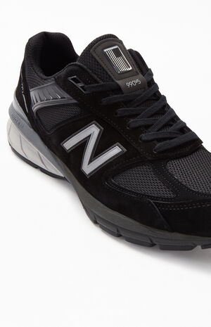 Black & Silver 990v4 Made in US Shoes image number 5