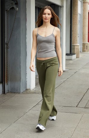 Green Hilary Baggy Sweatpants image number 1