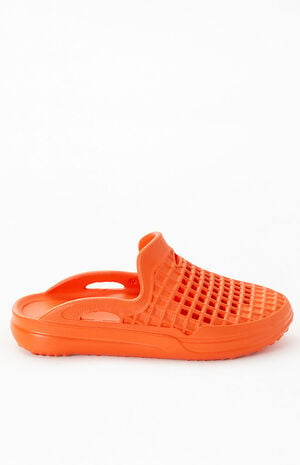 Orange Scenario Slide Sandals