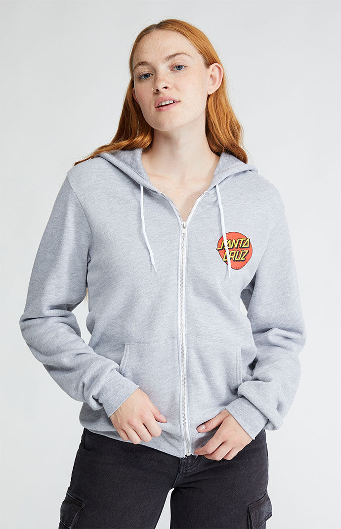 Santa cruz classic dot zip hoodie hot sale