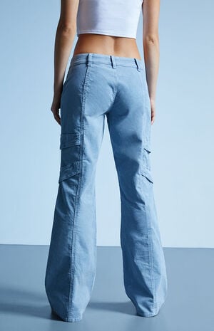 Low Rise Cargo Flare Pants image number 4