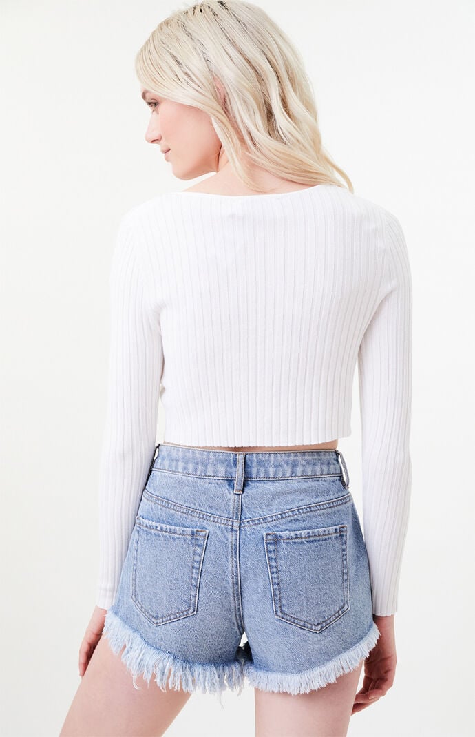 Switch Tie Wrap Long Sleeve Top