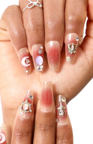 Celestial Moon Coffin Press-On Nails image number 5