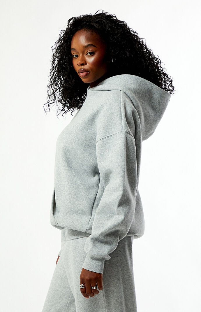 Pacsun Heather Grey Ultra Soft Fleece Core Vintage Wash Pullover