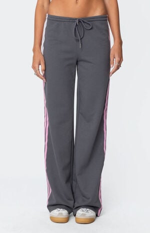 Averie Contrast Striped Sweatpants image number 2