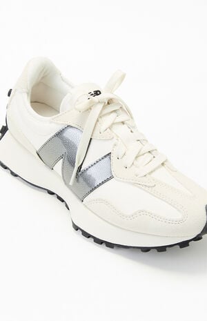 Women's Silver 327 Sneakers image number 6