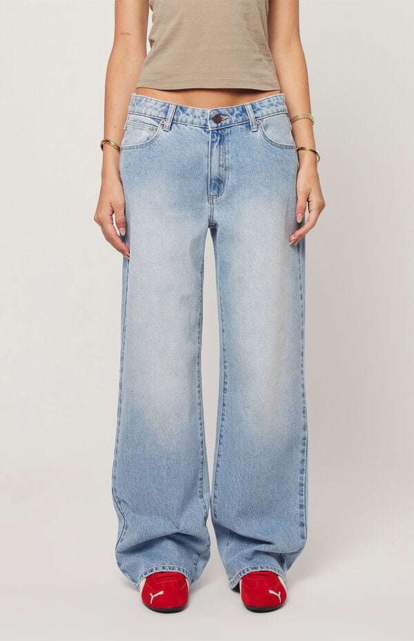 ABRAND 99 Kaia Worn Low Rise Baggy Jeans