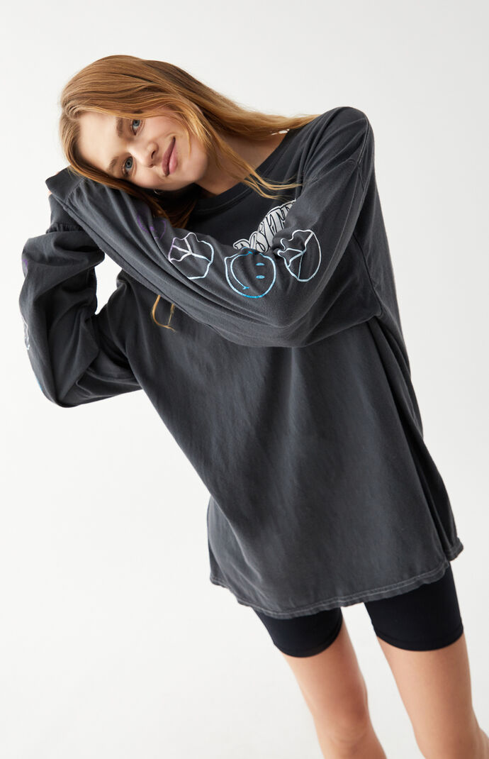 Positivity Smiley Long Sleeve T-Shirt