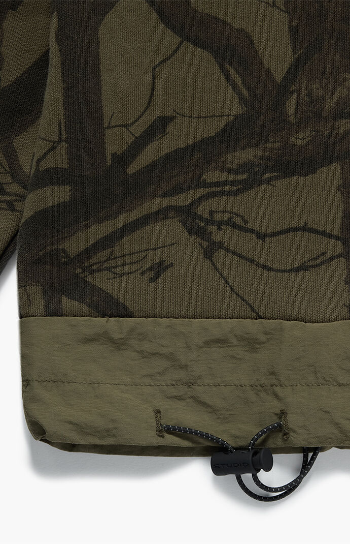 Studio by Supervsn Camo Script Crew Neck Sweatshirt