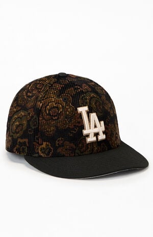 LA Dodgers Floral Corduroy 59FIFTY Fitted Hat image number 1